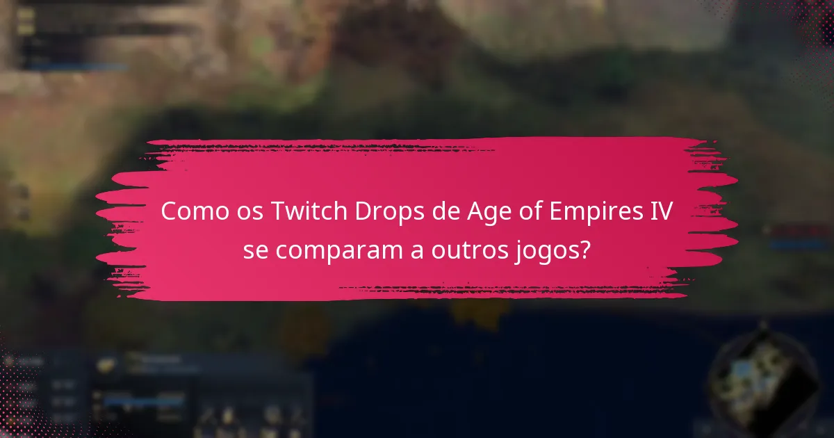 Que tipos de recompensas posso ganhar com os Twitch Drops de Age of Empires IV?