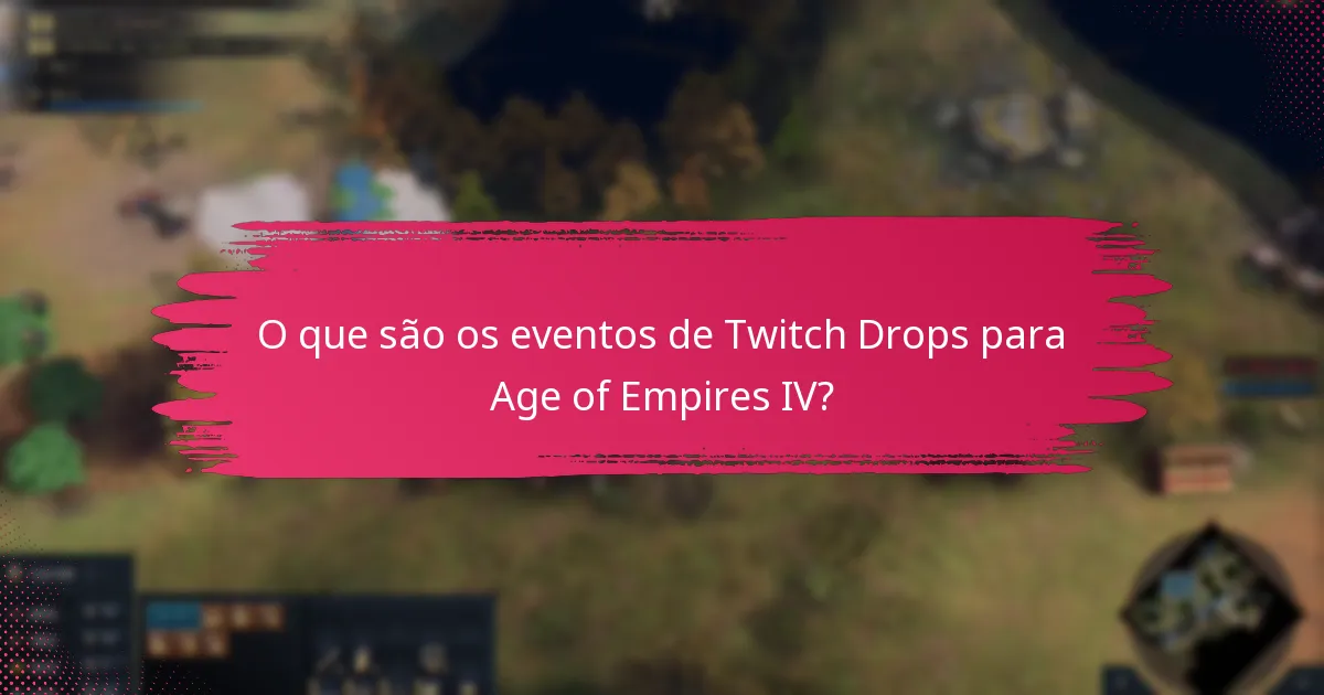 Quando ocorrem os eventos de Twitch Drops?