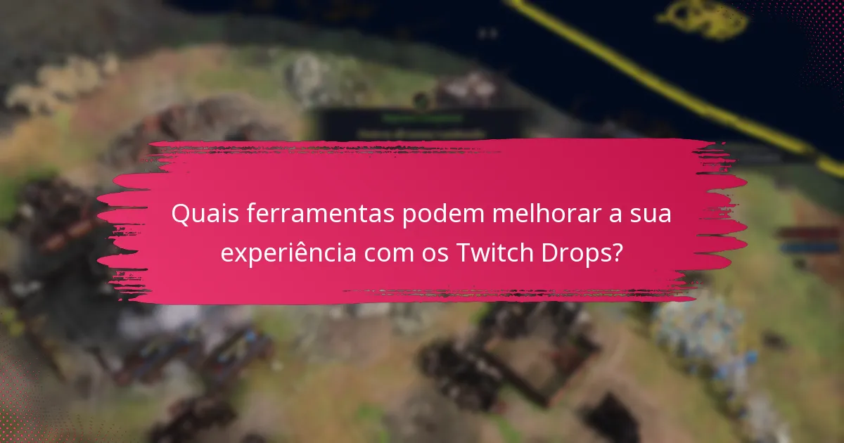 Quais recursos de apoio estão disponíveis para problemas com Twitch Drops?